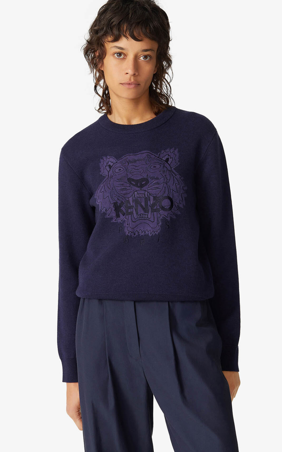 Kenzo Tiger Stickad Tröja Dam | 37956-ZBHT